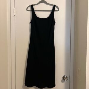 Evan Picone Classic Black Midi Dress